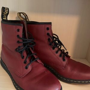 Burgundy dr martens!